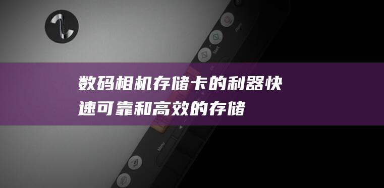 数码相机存储卡的利器：快速、可靠和高效的存储解决方案 (相机储存格式有哪几种)