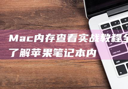 Mac 内存查看实战教程：全面了解苹果笔记本内存信息 (mac内存查看)