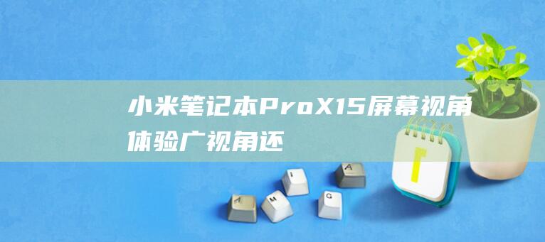 小米笔记本 Pro X15 屏幕视角体验：广视角还是窄视角？ (小米笔记本pro15.6)