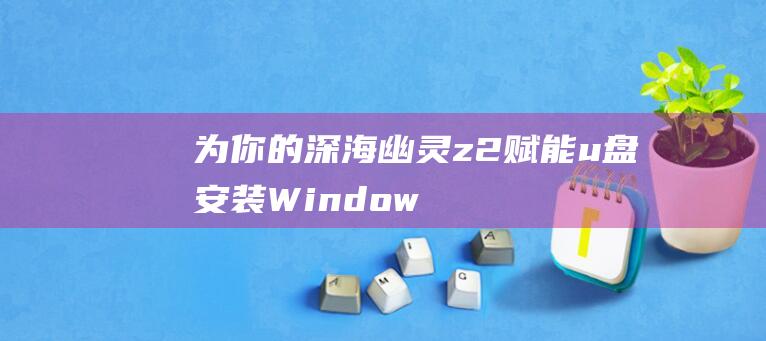 为你的深海幽灵z2赋能u盘安装Window