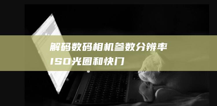 解码数码相机参数：分辨率、ISO、光圈和快门速度详解 (解码数码相机软件)