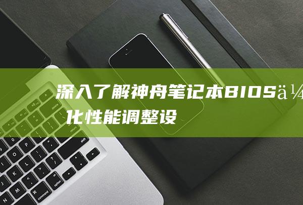 深入了解神舟笔记本BIOS优化调整设