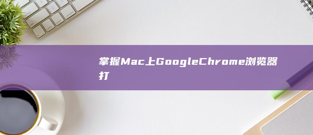 掌握Mac上GoogleChrome浏览器打