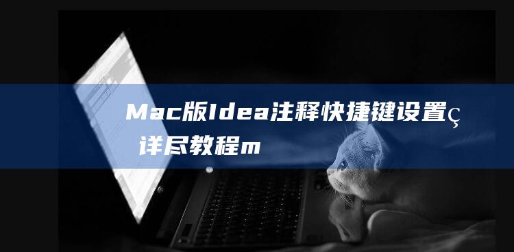 Mac版Idea注释快捷键的详尽教程m