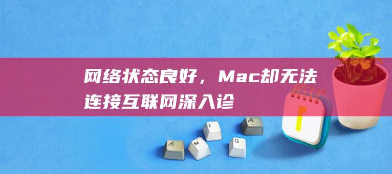 网络状态良好，Mac 却无法连接互联网：深入诊断 (网络状态良好但是不能用)